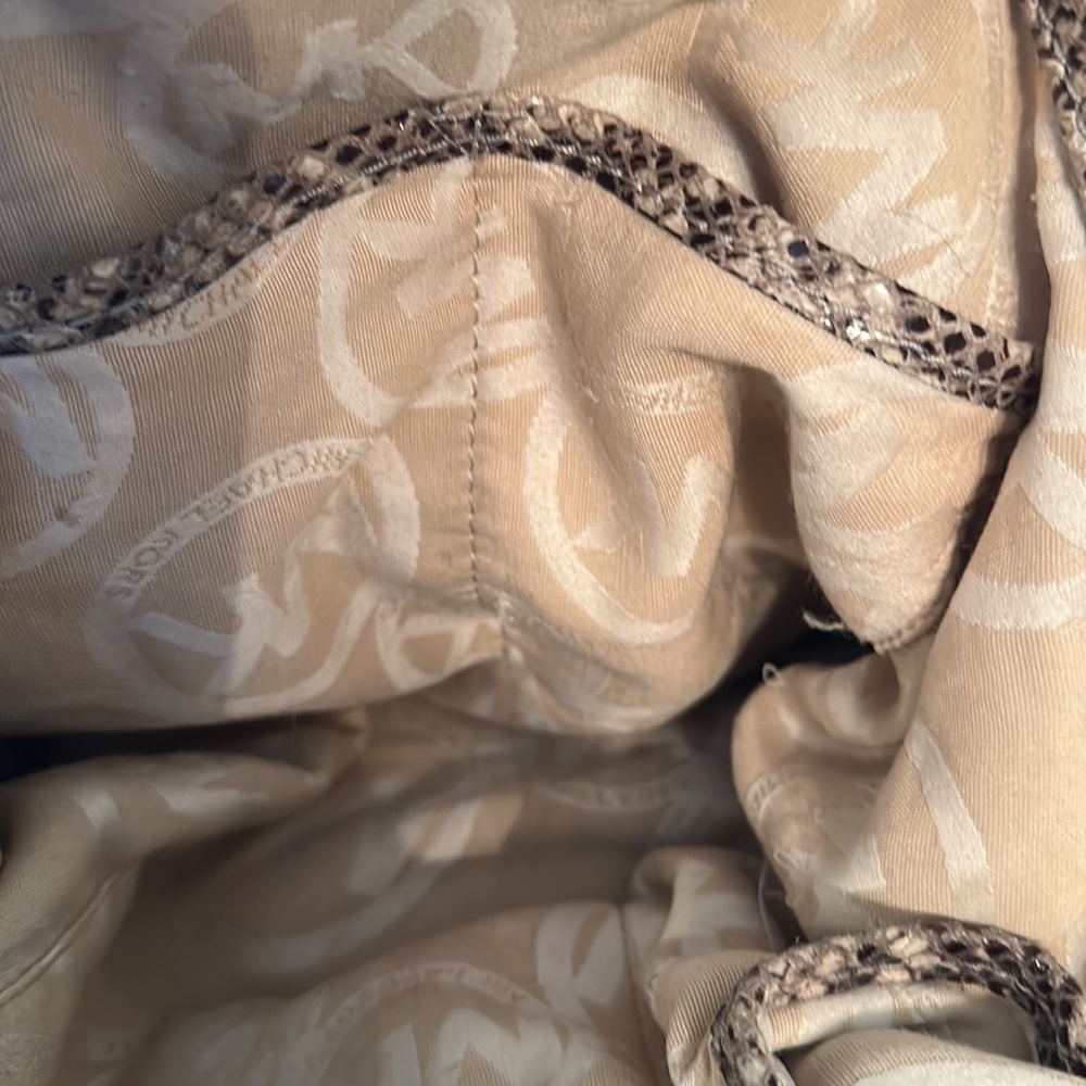 Micheal Kors Python Leather Barely Used Great Con… - image 7